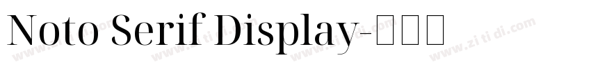 Noto Serif Display字体转换